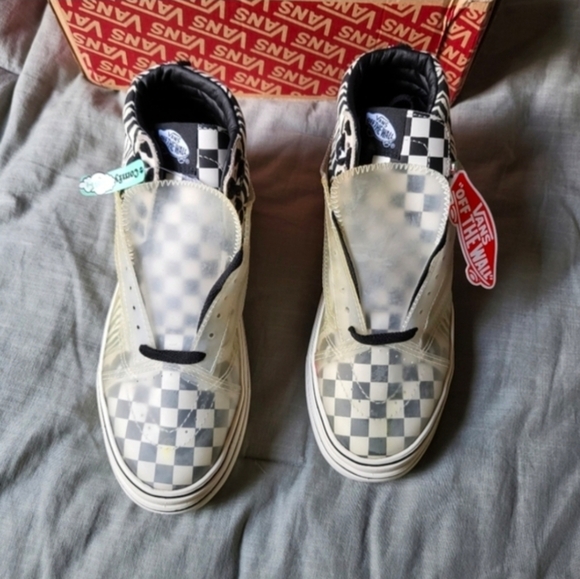 Vans Super Comfycush Sk8 Hi Platform Skool Women 9.5 Mixed Media 032026 - Picture 2 of 8